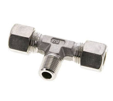 10L & R1/4'' Stainless Steel T-Shape Tee Compression Fitting with Male Threads 315 bar ISO 8434-1