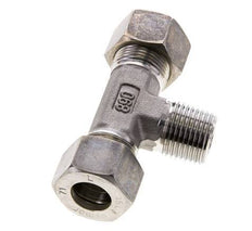 15L & R1/2'' Stainless Steel T-Shape Tee Compression Fitting with Male Threads 315 bar ISO 8434-1