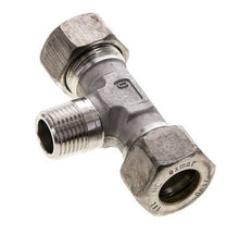 18L & R1/2'' Stainless Steel T-Shape Tee Compression Fitting with Male Threads 315 bar ISO 8434-1