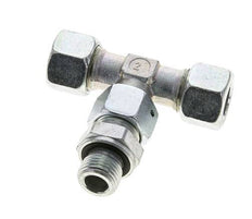 12L & M16x1.5 Zink plated Steel T-Shape Tee Cutting Fitting with Male Threads 315 bar Adjustable ISO 8434-1