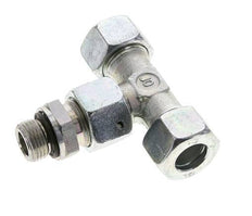 15L & M18x1.5 Zink plated Steel T-Shape Tee Cutting Fitting with Male Threads 315 bar Adjustable ISO 8434-1