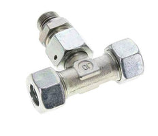 15L & M18x1.5 Zink plated Steel T-Shape Tee Cutting Fitting with Male Threads 315 bar Adjustable ISO 8434-1