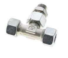 15L & M18x1.5 Zink plated Steel T-Shape Tee Cutting Fitting with Male Threads 315 bar Adjustable ISO 8434-1