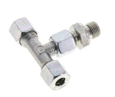 8L & G1/4'' Zink plated Steel T-Shape Tee Cutting Fitting with Male Threads 315 bar Adjustable ISO 8434-1