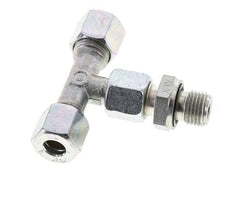 8L & G1/4'' Zink plated Steel T-Shape Tee Cutting Fitting with Male Threads 315 bar Adjustable ISO 8434-1