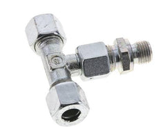 10L & G1/4'' Zink plated Steel T-Shape Tee Cutting Fitting with Male Threads 315 bar Adjustable ISO 8434-1