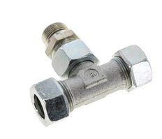 22L & G3/4'' Zink plated Steel T-Shape Tee Cutting Fitting with Male Threads 160 bar Adjustable ISO 8434-1