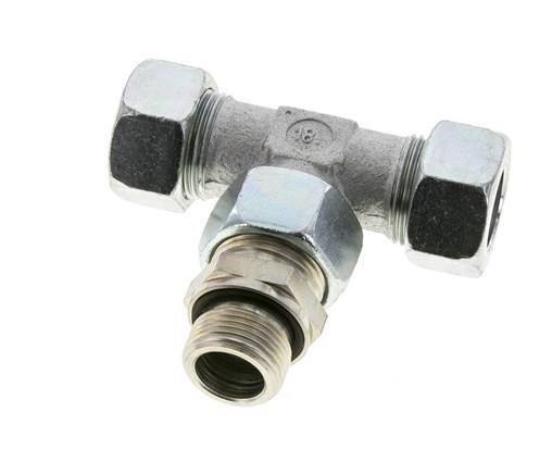 22L & G3/4'' Zink plated Steel T-Shape Tee Cutting Fitting with Male Threads 160 bar Adjustable ISO 8434-1