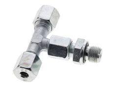 6S & G1/4'' Zink plated Steel T-Shape Tee Cutting Fitting with Male Threads 630 bar Adjustable ISO 8434-1