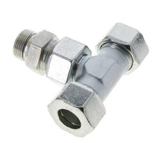 25S & G1'' Zink plated Steel T-Shape Tee Cutting Fitting with Male Threads 400 bar Adjustable ISO 8434-1