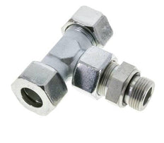 25S & G1'' Zink plated Steel T-Shape Tee Cutting Fitting with Male Threads 400 bar Adjustable ISO 8434-1