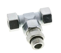 25S & G1'' Zink plated Steel T-Shape Tee Cutting Fitting with Male Threads 400 bar Adjustable ISO 8434-1