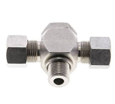 12L & M16x1.5 Stainless Steel Tee Swivel Joint Cutting Fitting with Male Threads 315 bar ISO 8434-1