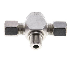 8L & G1/4'' Stainless Steel Tee Swivel Joint Cutting Fitting with Male Threads 315 bar ISO 8434-1