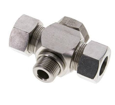 18L & G1/2'' Stainless Steel Tee Swivel Joint Cutting Fitting with Male Threads 315 bar ISO 8434-1