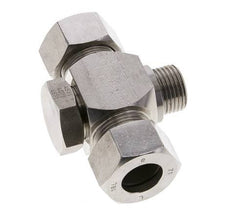 18L & G1/2'' Stainless Steel Tee Swivel Joint Cutting Fitting with Male Threads 315 bar ISO 8434-1