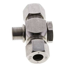 12S & G3/8'' Stainless Steel Tee Swivel Joint Cutting Fitting with Male Threads 400 bar ISO 8434-1