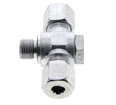 8S & M14x1.5 Zink plated Steel Tee Swivel Joint Cutting Fitting with Male Threads 400 bar NBR ISO 8434-1