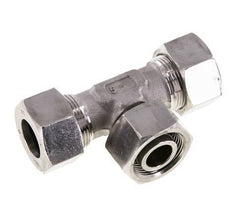 18L Stainless Steel T-Shape Tee Cutting Fitting with Swivel 315 bar Adjustable ISO 8434-1