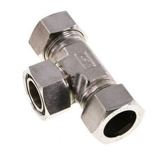 28L Stainless Steel T-Shape Tee Cutting Fitting with Swivel 160 bar Adjustable ISO 8434-1