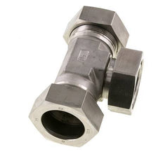 42L Stainless Steel T-Shape Tee Cutting Fitting with Swivel 160 bar Adjustable ISO 8434-1