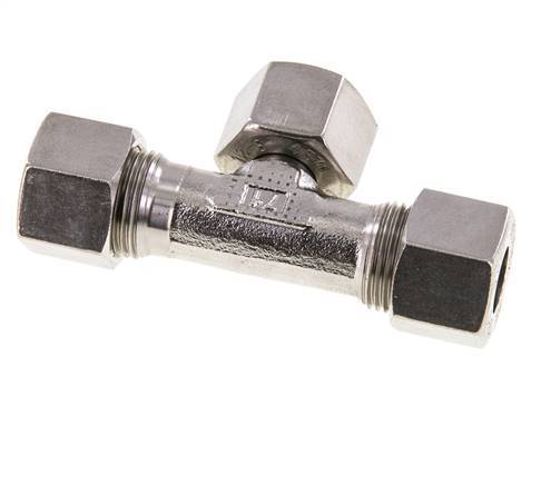 12S Stainless Steel T-Shape Tee Cutting Fitting with Swivel 630 bar Adjustable ISO 8434-1