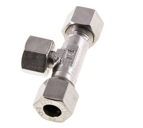 12S Stainless Steel T-Shape Tee Cutting Fitting with Swivel 630 bar Adjustable ISO 8434-1