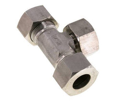 25S Stainless Steel T-Shape Tee Cutting Fitting with Swivel 400 bar Adjustable ISO 8434-1