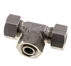 25S Stainless Steel T-Shape Tee Cutting Fitting with Swivel 400 bar Adjustable ISO 8434-1