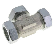 30S Stainless Steel T-Shape Tee Cutting Fitting with Swivel 400 bar Adjustable ISO 8434-1