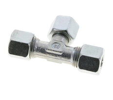 10L Zink plated Steel T-Shape Tee Cutting Fitting with Swivel 315 bar NBR Adjustable ISO 8434-1