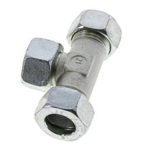 22L Zink plated Steel T-Shape Tee Cutting Fitting with Swivel 160 bar NBR Adjustable ISO 8434-1
