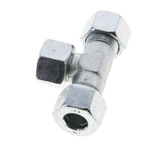16S Zink plated Steel T-Shape Tee Cutting Fitting with Swivel 400 bar NBR Adjustable ISO 8434-1