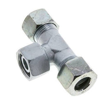 20S Zink plated Steel T-Shape Tee Cutting Fitting with Swivel 400 bar NBR Adjustable ISO 8434-1