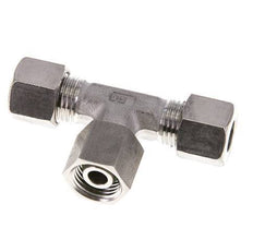 10L Stainless Steel T-Shape Tee Cutting Fitting with Swivel 315 bar FKM Adjustable ISO 8434-1