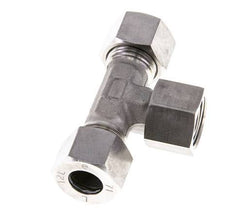 12L Stainless Steel T-Shape Tee Cutting Fitting with Swivel 315 bar FKM Adjustable ISO 8434-1