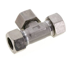 22L Stainless Steel T-Shape Tee Cutting Fitting with Swivel 160 bar FKM Adjustable ISO 8434-1