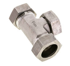 42L Stainless Steel T-Shape Tee Cutting Fitting with Swivel 160 bar FKM Adjustable ISO 8434-1