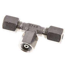 6S Stainless Steel T-Shape Tee Cutting Fitting with Swivel 630 bar FKM Adjustable ISO 8434-1