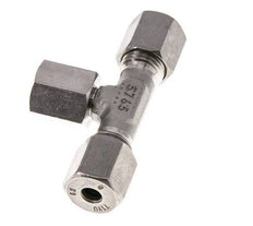 6S Stainless Steel T-Shape Tee Cutting Fitting with Swivel 630 bar FKM Adjustable ISO 8434-1