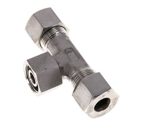 12S Stainless Steel T-Shape Tee Cutting Fitting with Swivel 630 bar FKM Adjustable ISO 8434-1