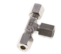 6L Stainless Steel T-Shape Tee Compression Fitting with Swivel 315 bar FKM Adjustable ISO 8434-1