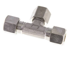 10L Stainless Steel T-Shape Tee Compression Fitting with Swivel 315 bar FKM Adjustable ISO 8434-1