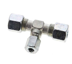 6L & 10L Zink plated Steel T-Shape Tee Cutting Fitting 315 bar ISO 8434-1