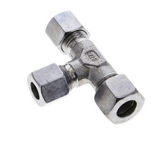 10L & 12L Zink Plated Steel Right Angle Tee Cutting Fitting 315 bar ISO 8434-1