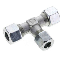 10L & 12L Zink plated Steel T-Shape Tee Cutting Fitting 315 bar ISO 8434-1