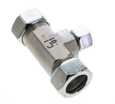 15L & 28L Zink plated Steel T-Shape Tee Cutting Fitting 160 bar ISO 8434-1