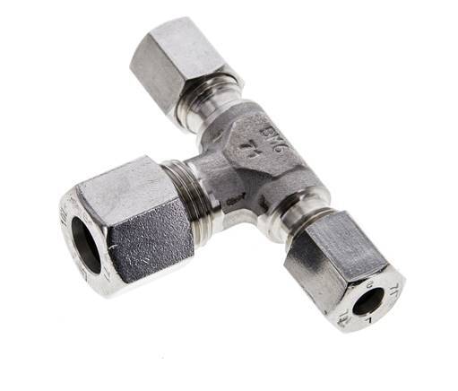 6L & 10L Stainless Steel T-Shape Tee Cutting Fitting 315 bar ISO 8434-1
