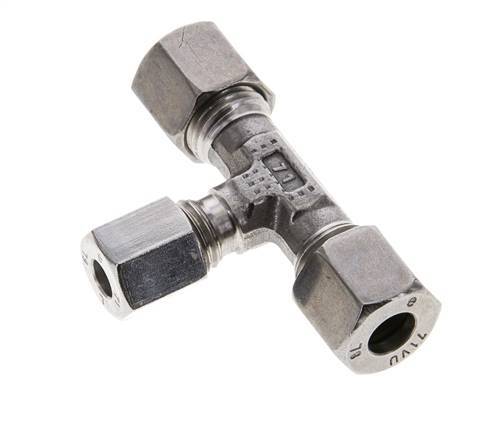 6L & 8L Stainless Steel T-Shape Tee Cutting Fitting 315 bar ISO 8434-1