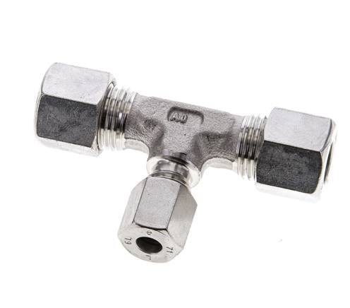 6L & 10L Stainless Steel T-Shape Tee Cutting Fitting 315 bar ISO 8434-1